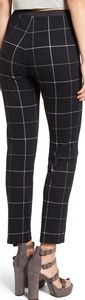 Leith Windowpane Print Skinny Pants